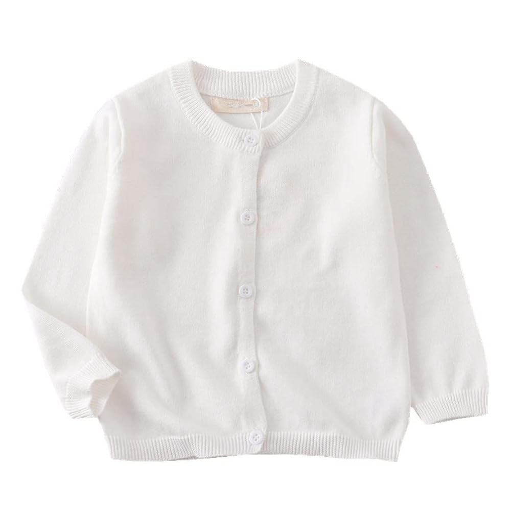 LNICEAR Toddler Boys Girls Crewneck Cardigan Sweaters Long Sleeve Kids Button Cotton School Unifo... | Amazon (US)
