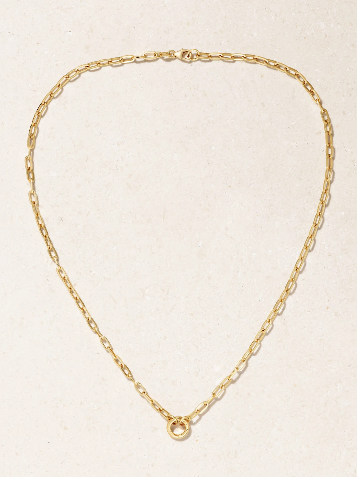 FoundRae - Refined Open Clip 18-karat Gold Necklace - One size | NET-A-PORTER (US)
