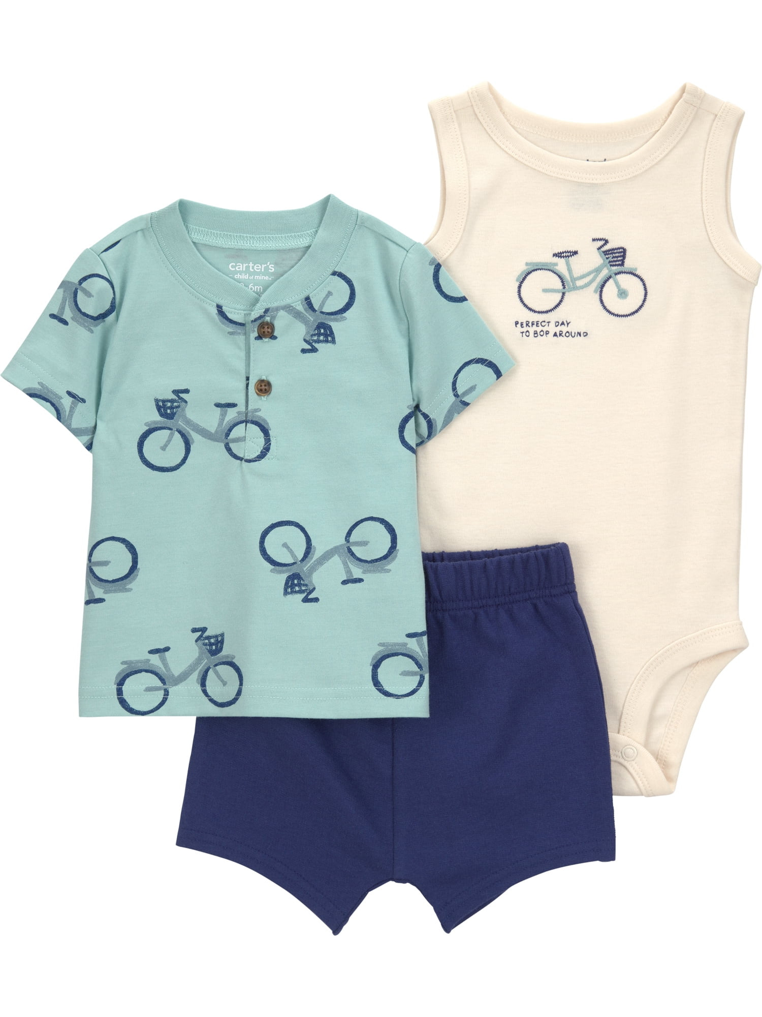 Carter's Child of Mine Baby Boy Outfit Set, 3-Piece, Sizes 0/3-24 Months | Walmart (US)