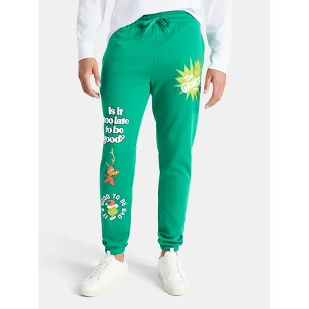 Dr. Seuss The Grinch Men s and Big Men s Graphic Jogger Pants Sizes XS-3XL | Walmart (US)