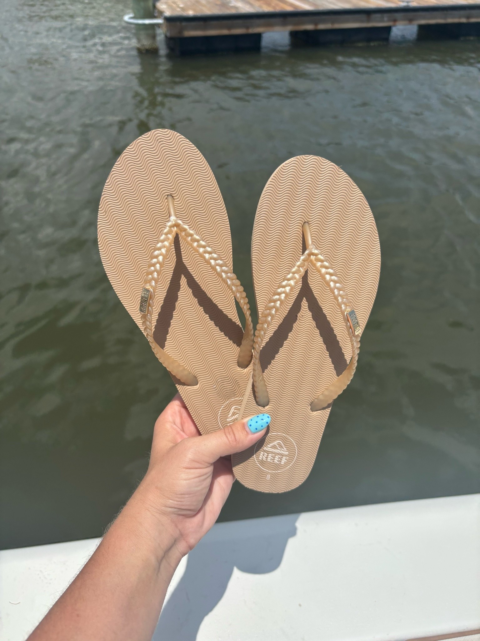 Rubber flip flops with the cutest gold twist detail….boat, pool or beach sandals

#LTKdayinmylife #LTKTravel #LTKSeasonal