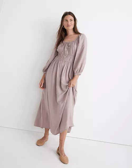 Twill Sophia Midi Dress | Madewell