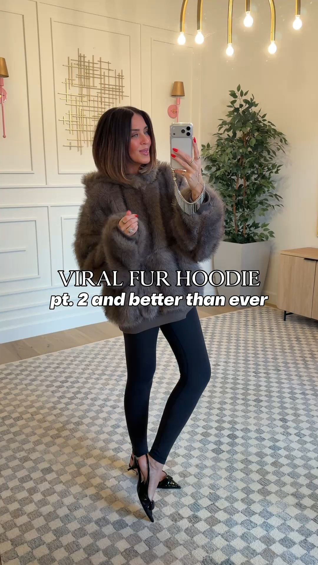 Faux fur hoodie - size L
Leggings - size 4



#LTKootd #LTKValentine