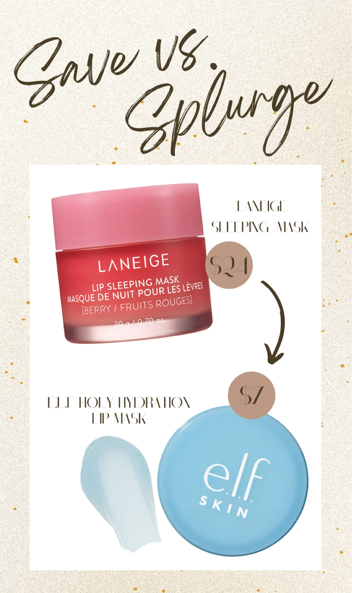 The PERFECT Laneige Sleeping Mask Dupe!

e.l.f cosmetics, laneige, lip mask, beauty, dupe, sale, Amazon, sephora, ulta, target 

#LTKFind #LTKunder50 #LTKbeauty