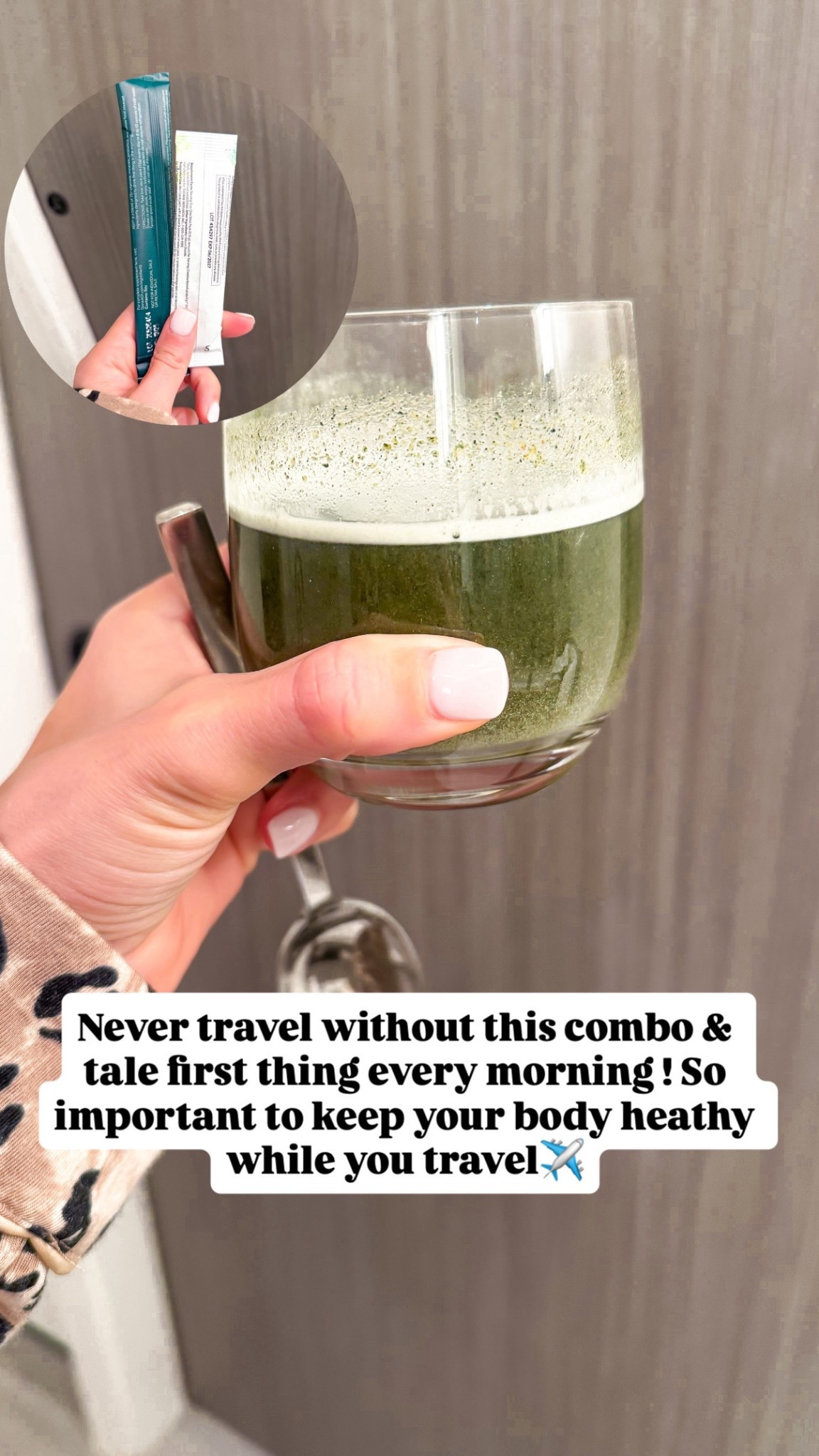I always travel with my AG1 and creatine and take first thing in the morning! AG1 is my multivitamin and creatine is crucial for brain health and has anti-aging benefits. 

#LTKTravel #LTKselfcare #LTKfoodie