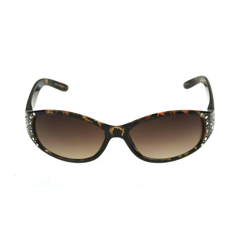 Foster Grant Women's Oval Fashion Sunglasses Brown | Walmart (US)