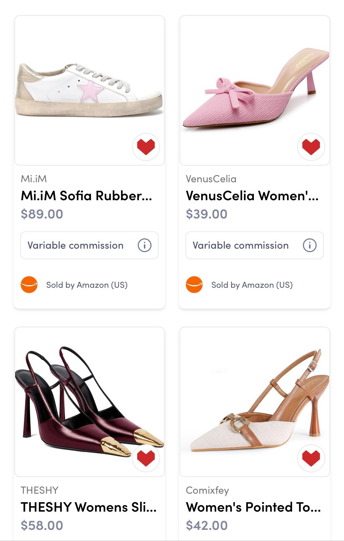 Amazon look for less shoes