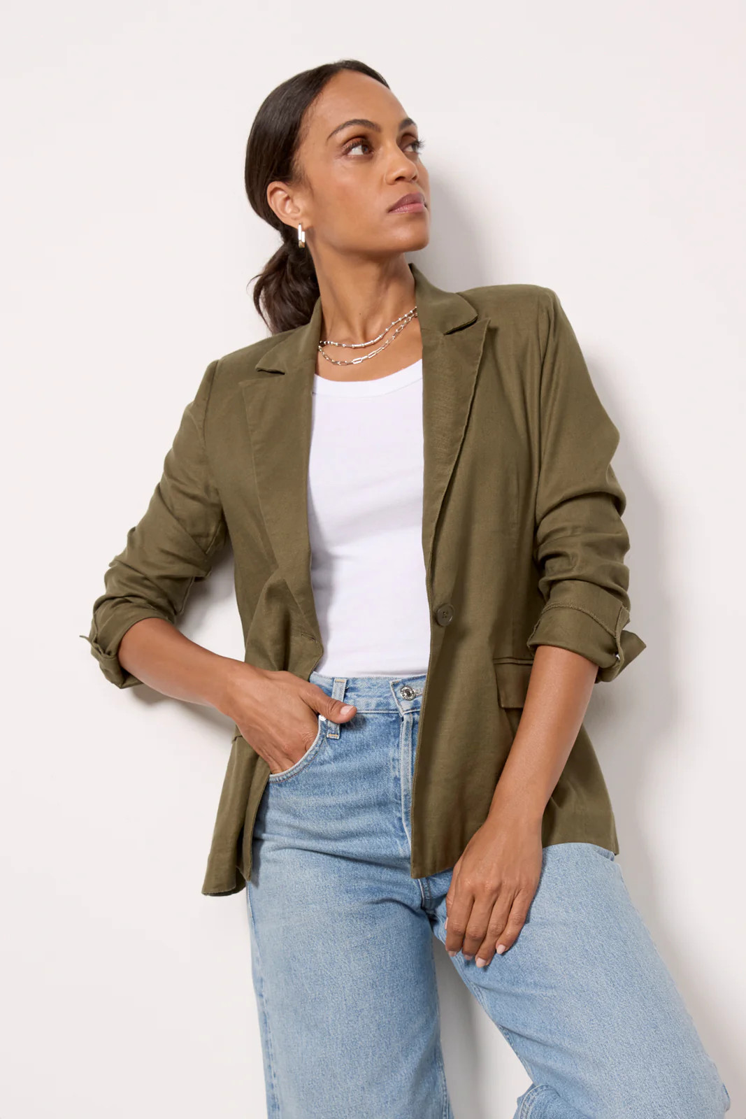 Perry Linen Blazer | Evereve