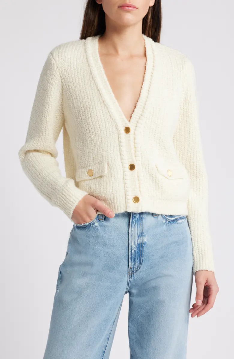 FRAME Double Pocket Crop Cardigan | Nordstromrack | Nordstrom Rack