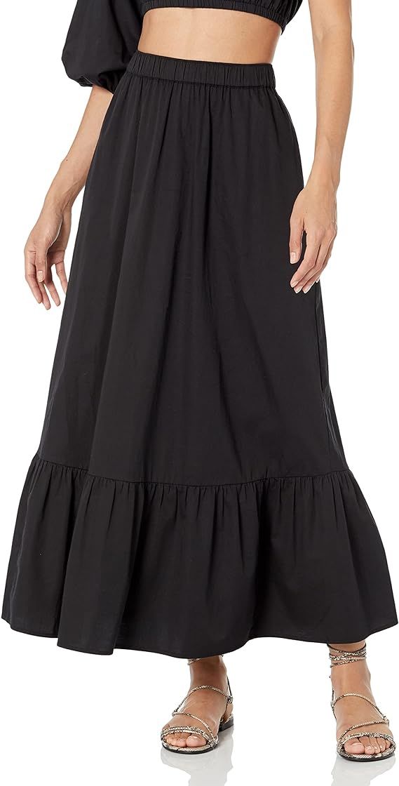 The Drop Women's Anupa Cotton Tiered Midi Skirt | Amazon (US)