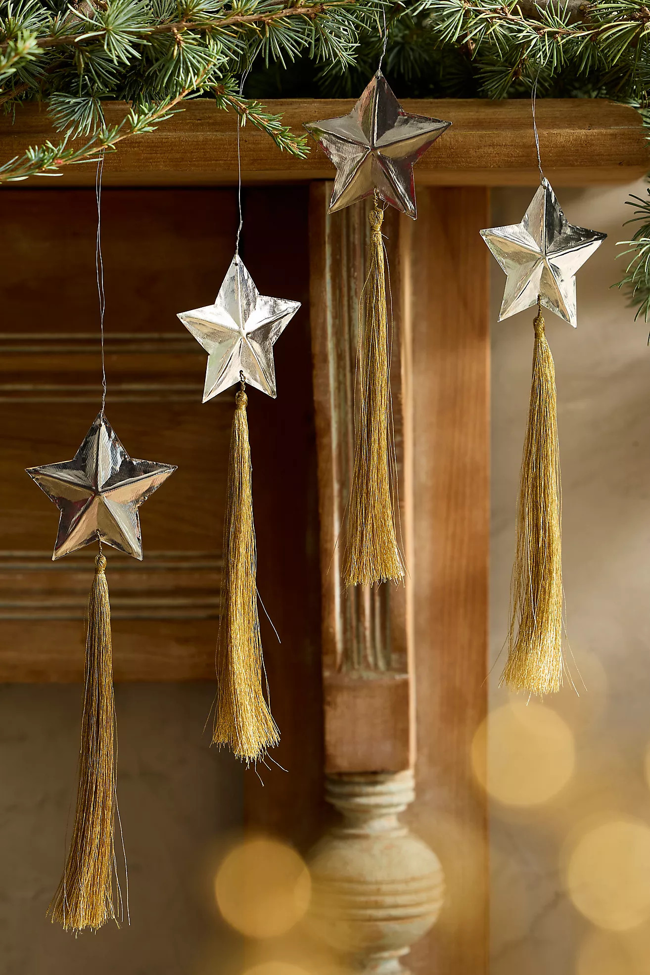 Terrain Star Tassel Ornaments, Set of 4 | Anthropologie (US)