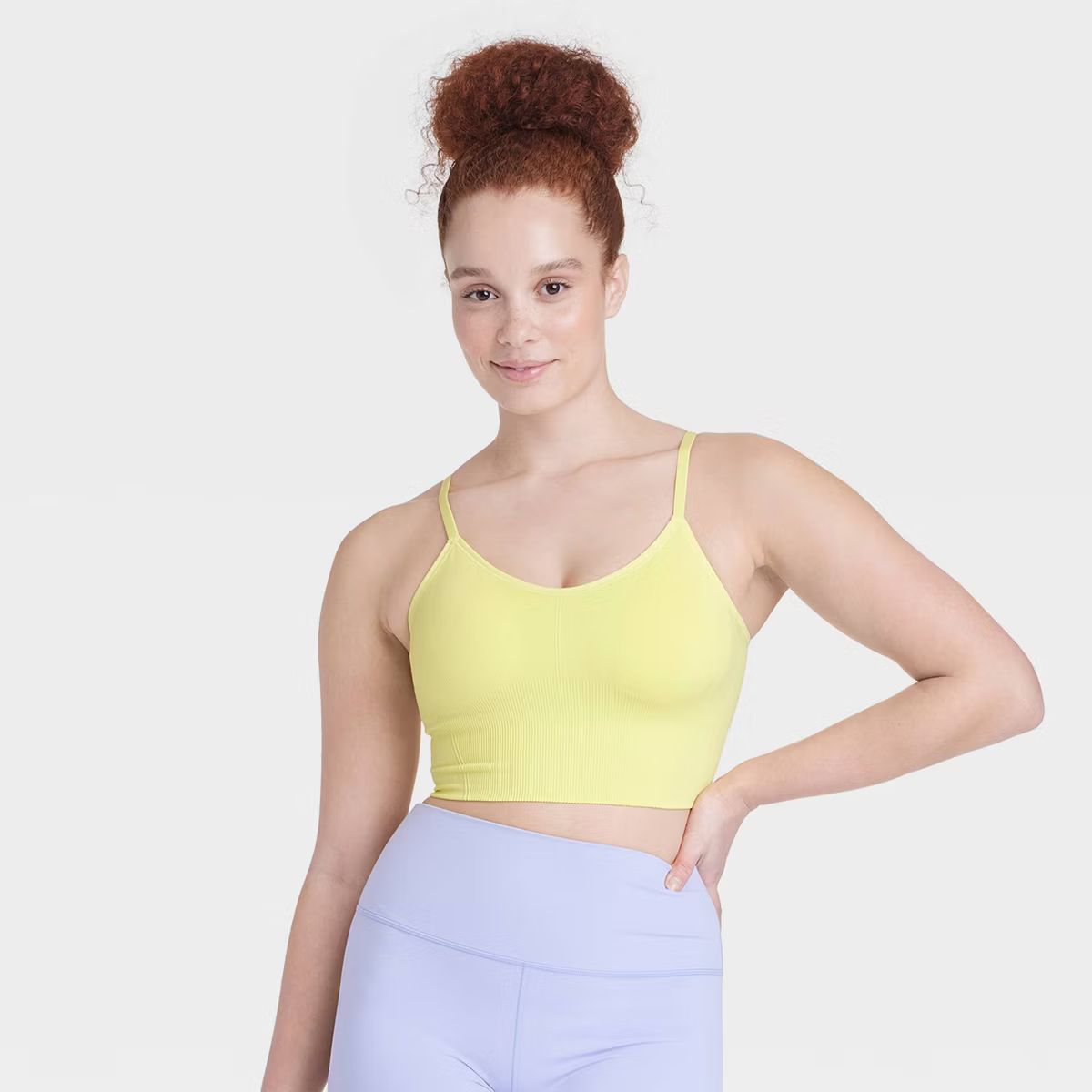 Women's Seamless Medium Support Cami Longline Sports Bra - All In Motion™ | Target