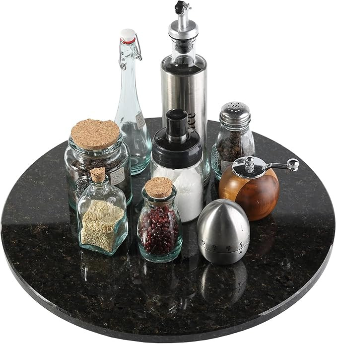 Marble Lazy Susan, 16 in Lazy Susan Turntable Organizer for Cabinet Pantry Kitchen Countertop Fri... | Amazon (US)