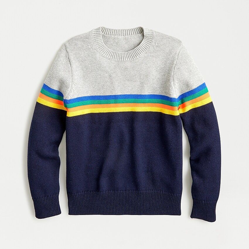 Kids' cotton sweater with stripes | J.Crew US