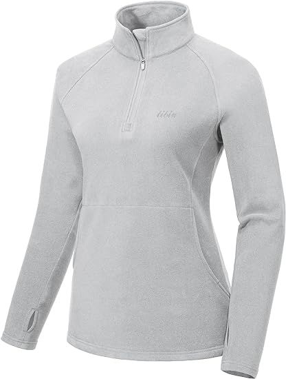 Libin Women's Fleece Pullover Quarter Zip Golf Sweater Running Thermal Jacket Long Sleeve Sweatsh... | Amazon (US)