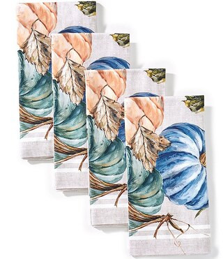 Southern Living Harvest Heirloom Pumpkin Napkins, Set of 4 | Dillard's | Dillard's