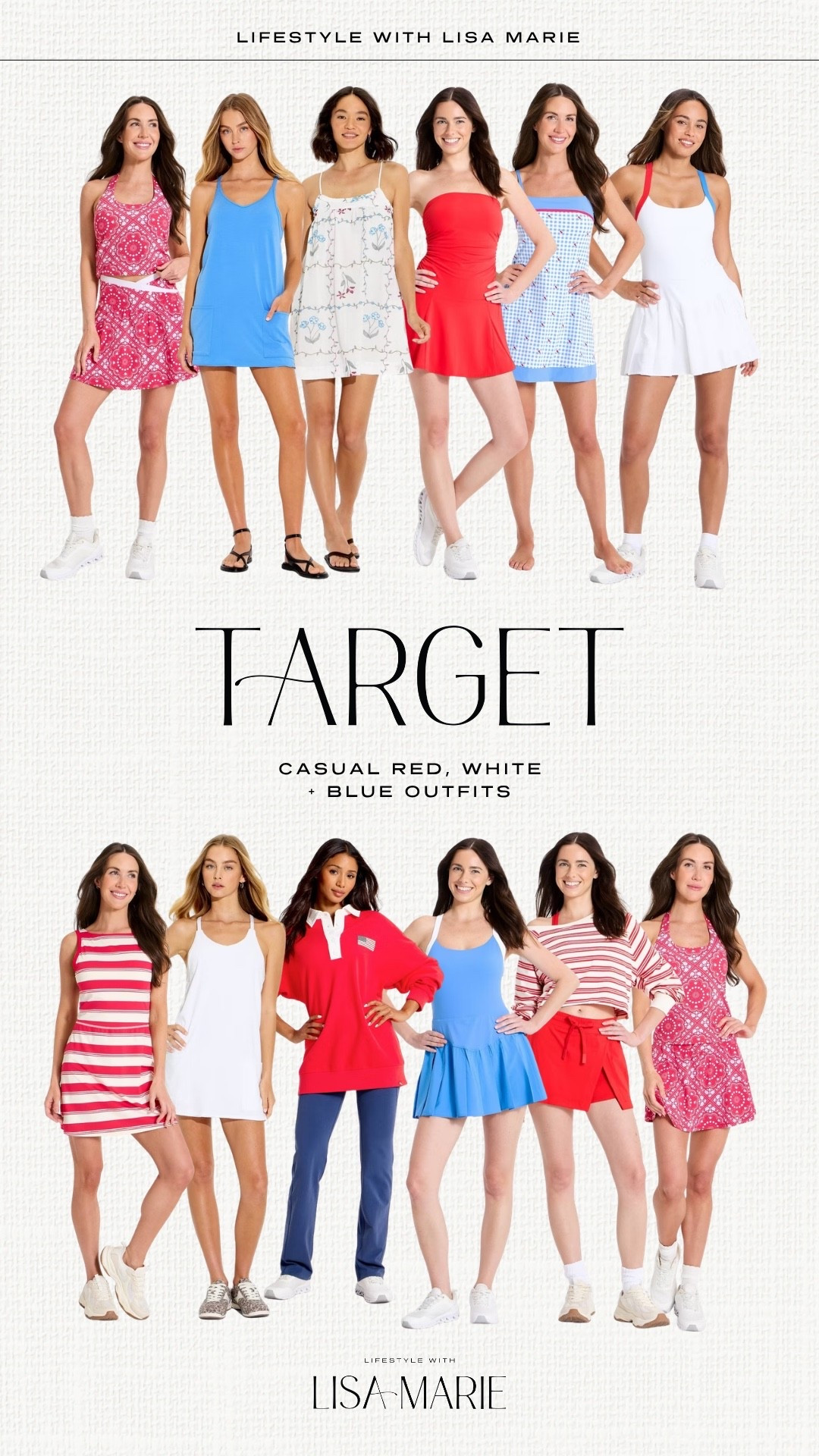 New Target arrivals! Casual red, white and blue outfits for the Fourth of July. Athleisure and athletic dresses for summer. Patriotic outfits and cover-ups for pool, boat and beach. Red, white and blue mini dresses and skirts for vacation, resorts, cruises and getaways.

#LTKSeasonal #LTKActive #LTKPetite