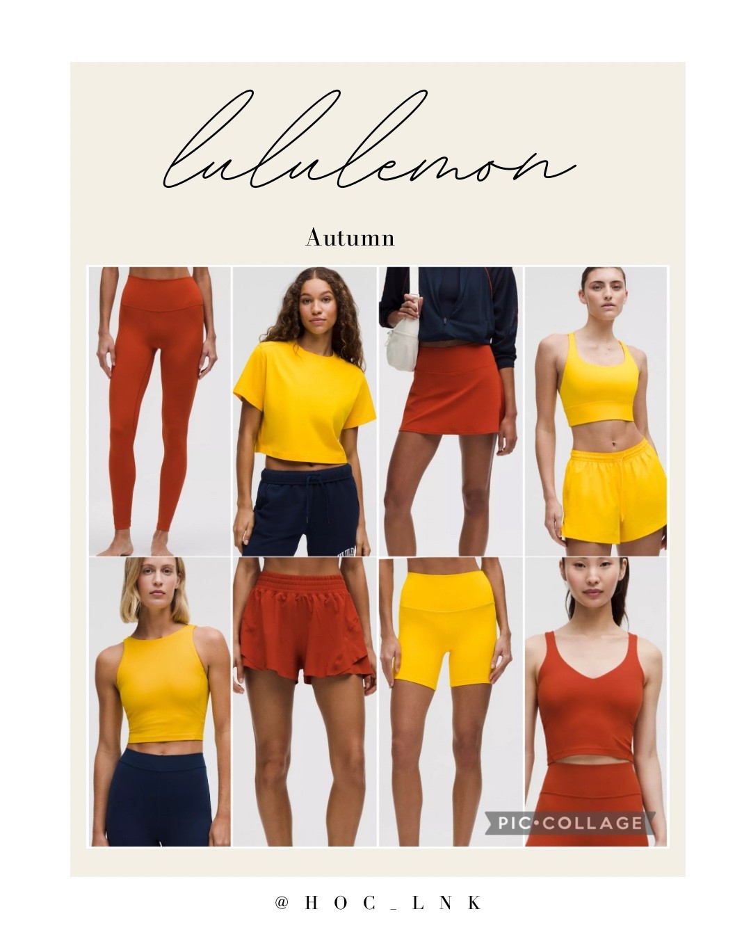 New Autumn colors at Lululemon🍂
Maize Yellow💛
Autumn Rust🧡