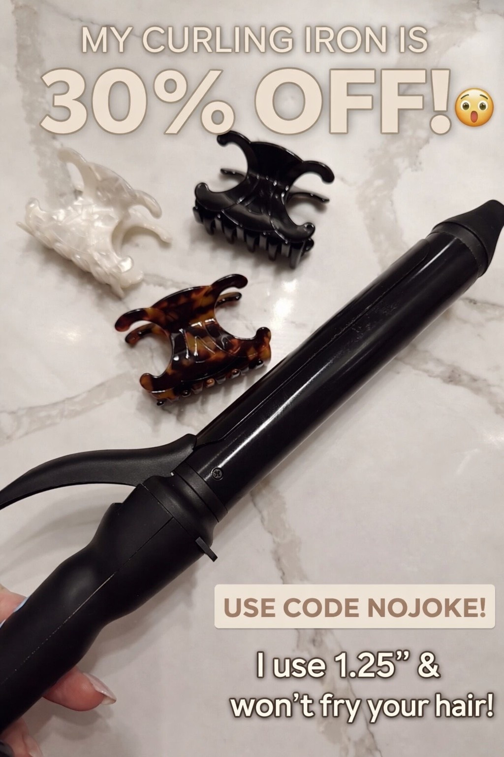 My ride or die curling iron is 30% off 🤯 rarely happens!!

Extra long barrel (game changer) + I use the 1.25” for the best curls. All sizes included!

Use code: NOJOKE


Hair. Curling iron. Sale. 

#LTKBeauty #LTKSaleAlert #LTKgrwm