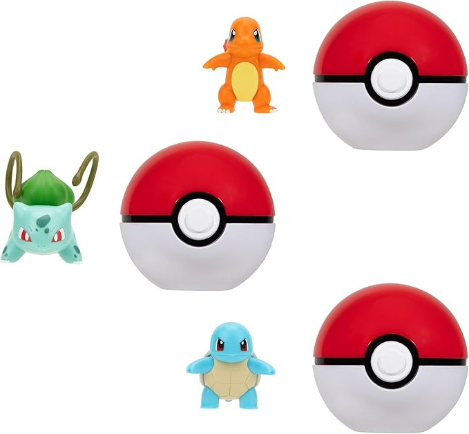 Pokémon Clip 'N' Go Pokeball & Battle Figuren-Set 3er-Pack – Let's Go Starters Charmander, Bub... | Amazon (DE)