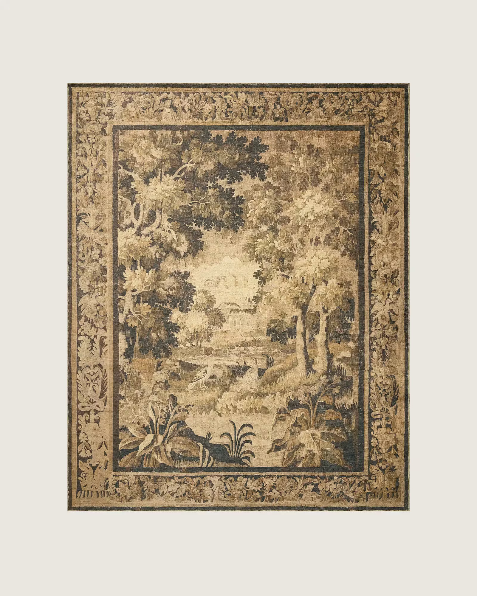 Hollyhock Printed Tapestry Rug | Joon Loloi | Joon Loloi