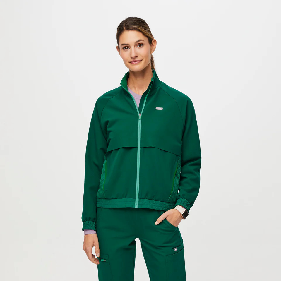 Women’s Sydney Performance Scrub Jacket - Hunter Green · FIGS | FIGS