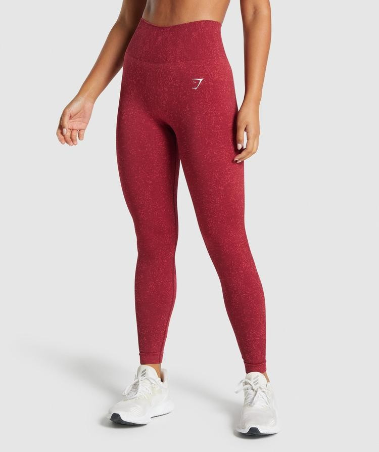 Gymshark Adapt Fleck Seamless Leggings - Mineral | Burgundy | Gymshark (Global)