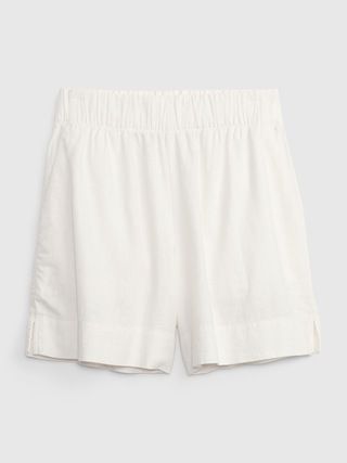 Linen-Blend Pull-On Shorts | Gap (US)