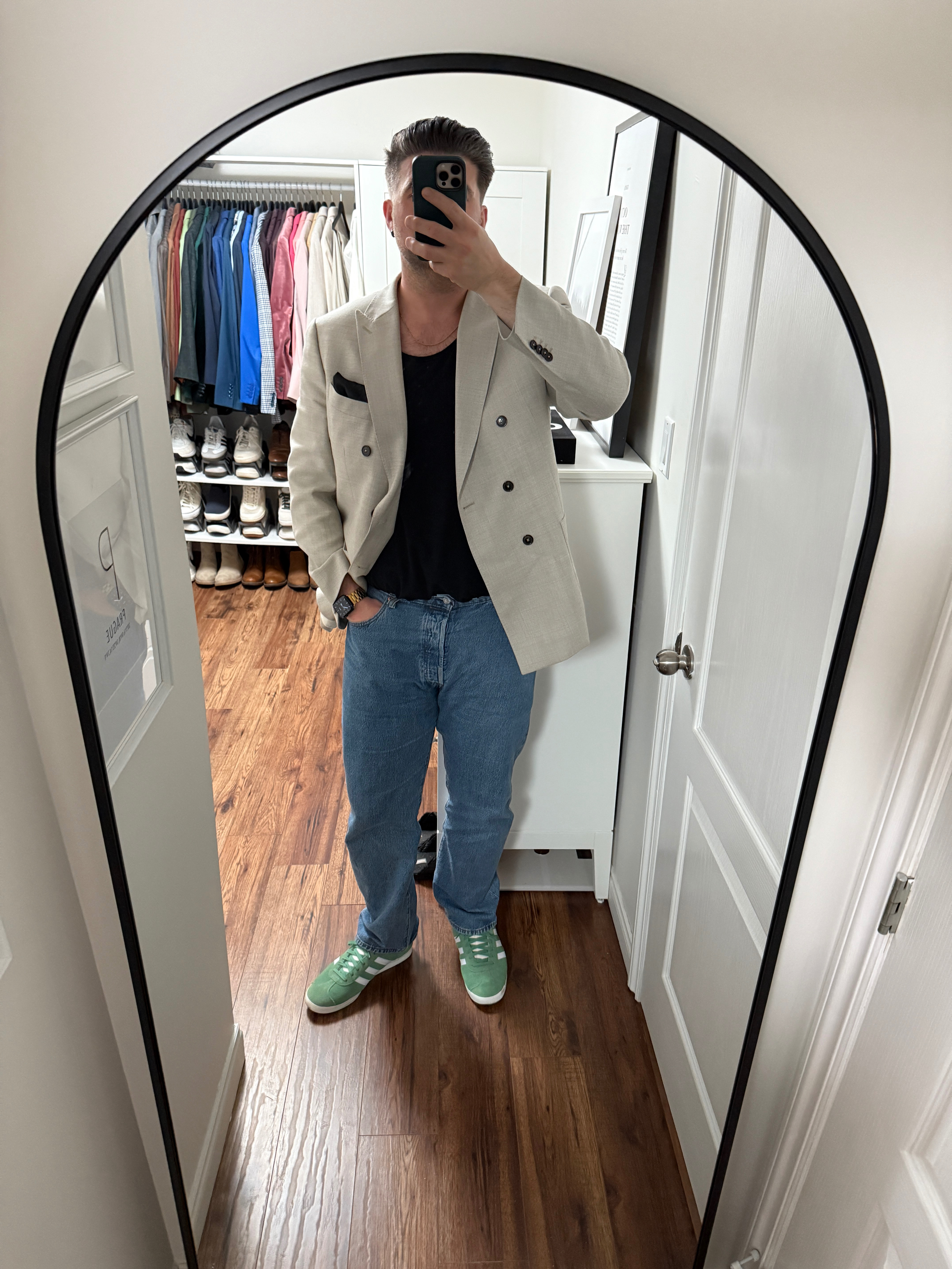 Wore this look for a casual date night out. 

 #LTKOver40 #LTKMidsize #LTKMens