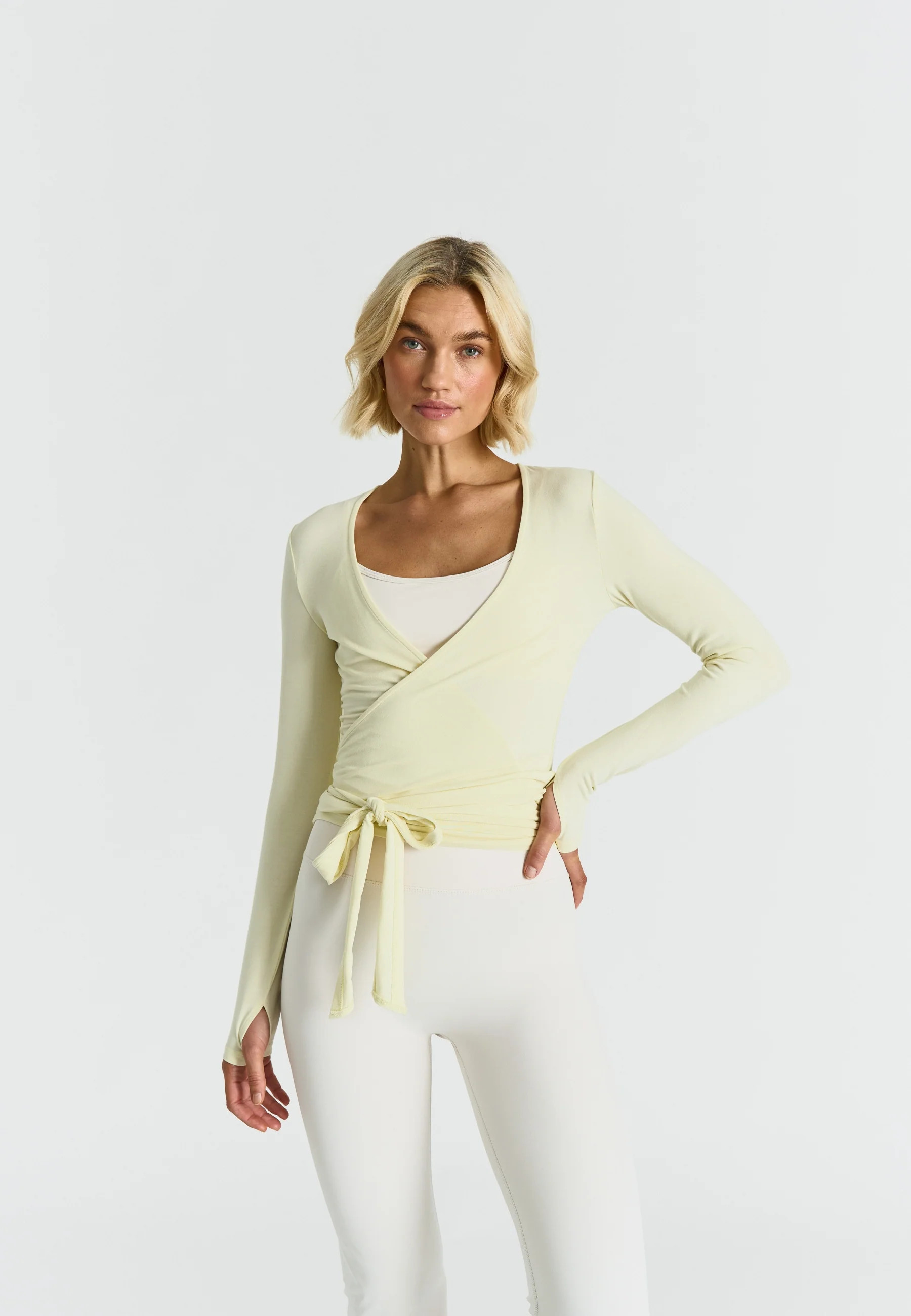 Soft Ballet Wrap Top - Lemonade | Sisterly Tribe