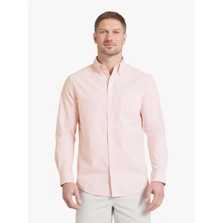Chaps Men's & Big Men's Long Sleeve Oxford Woven Shirt, Sizes S-3XL | Walmart (US)