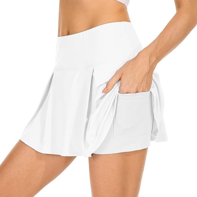 Pleated Tennis Skirts for Women with Pockets High Waisted Lightweight Athletic Golf Skorts Runnin... | Amazon (US)