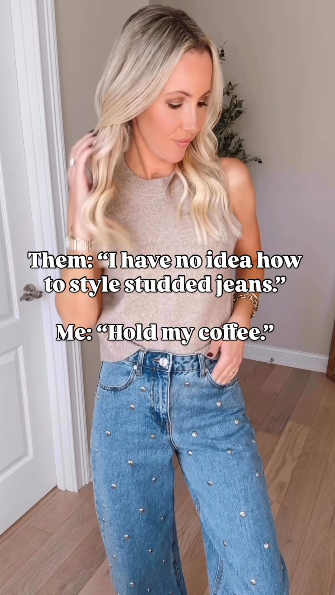 Studded jeans from Target gone viral are ON SALE🚨So, let’s style them together (because I’m learning, too!) This is my first pair of embellished jeans! They stopped me in my tracks in-store, but then I tried them on at home…and I fell in love!! The fit is soo good! This is also the first pair of barrel jeans I have actually taken the tags off of, too! I recommend sizing down one, just fyi. On sale for $38, reg $55! Grab now while fully stocked! Once you bring these home and look in your closet, you’ll be surprised by how many ways you can dress these up for work or dress down for everyday wear! Which Target outfit is your favorite?👇🏻

#LTKSaleAlert #LTKWorkwear #LTKFindsUnder50