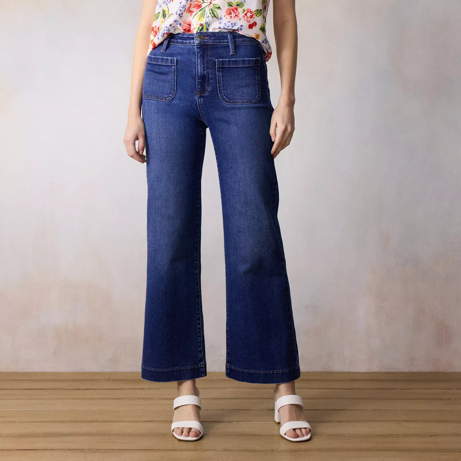 Women's LC Lauren Conrad Super High Rise Wide Leg Jeans | Kohl's