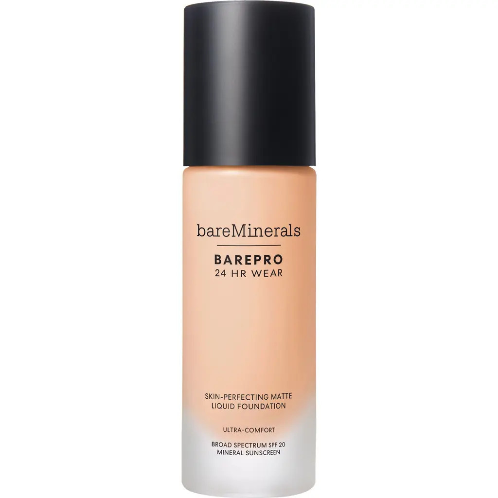 bareMinerals® BAREPRO 24HR Wear Skin-Perfecting Matte Liquid Foundation Mineral SPF 20 PA++ in Fair 12 Cool at Nordstrom | Nordstrom