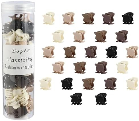 50Pcs Small Matte Hair Claw Clips, Mini Clips for Girls Women - Cute Tiny Claws for Thin Hair, St... | Amazon (US)