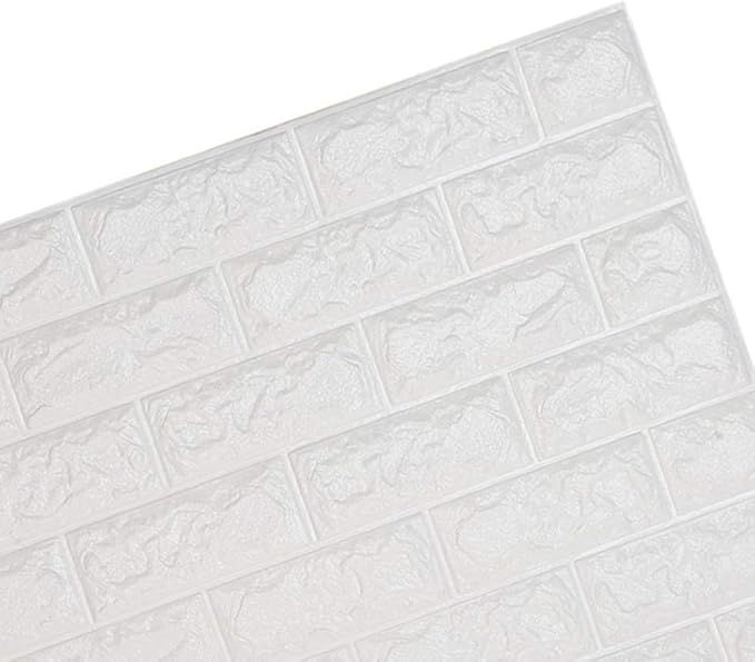Doremy Textured 3D Wallpaper Brick Effect DIY Brick Pattern Wall Sticker Noise Reduction Self Adh... | Amazon (CA)
