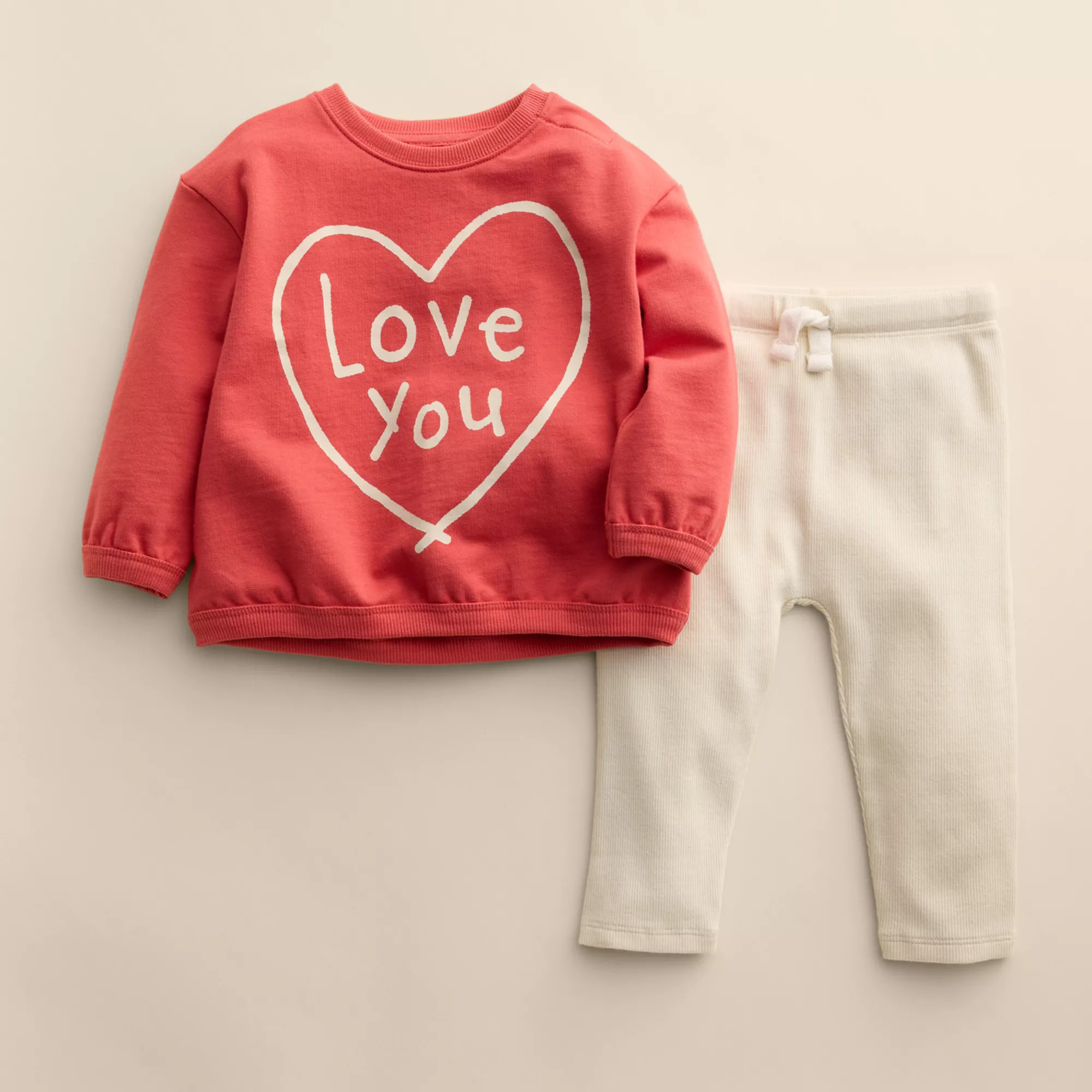 Baby Little Co. by Lauren Conrad Valentine's Day Crewneck Top & Pants Set | Kohl's