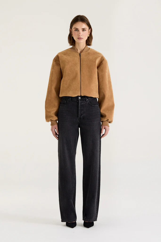 Mara Suede Bomber | Henne