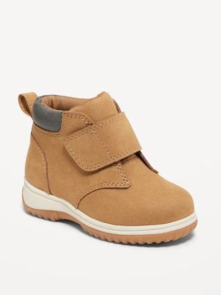 High-Top Faux-Suede Secure-Strap Sneaker Boots for Toddler | Old Navy (US)