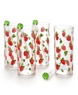 The Cellar Farm Fresh BBQ Set of 4 Tom Collins Glasses, Created for Macy's & Reviews - Kitchen Ga... | Macys (US)
