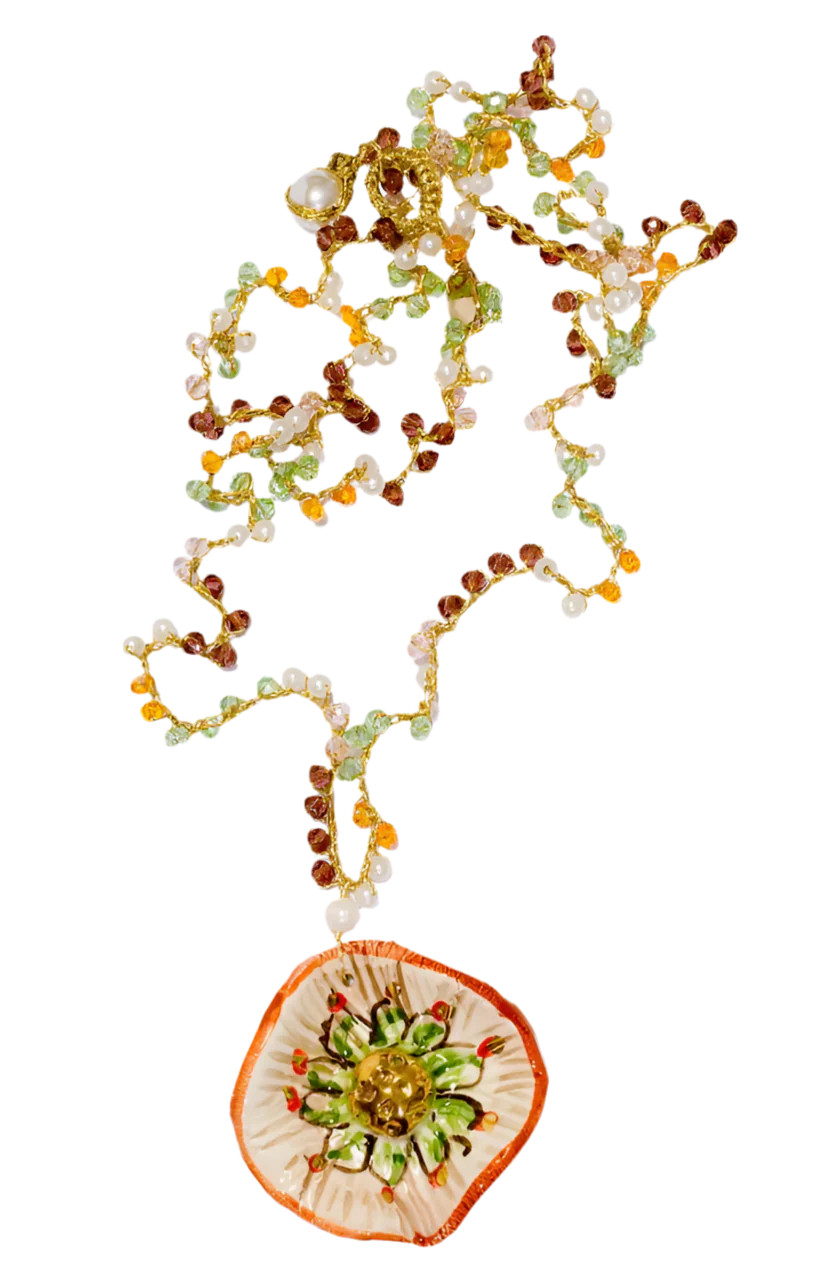 Miranda Andion x Cashfana Long Ceramic Necklace by Cashfana | Support HerStory