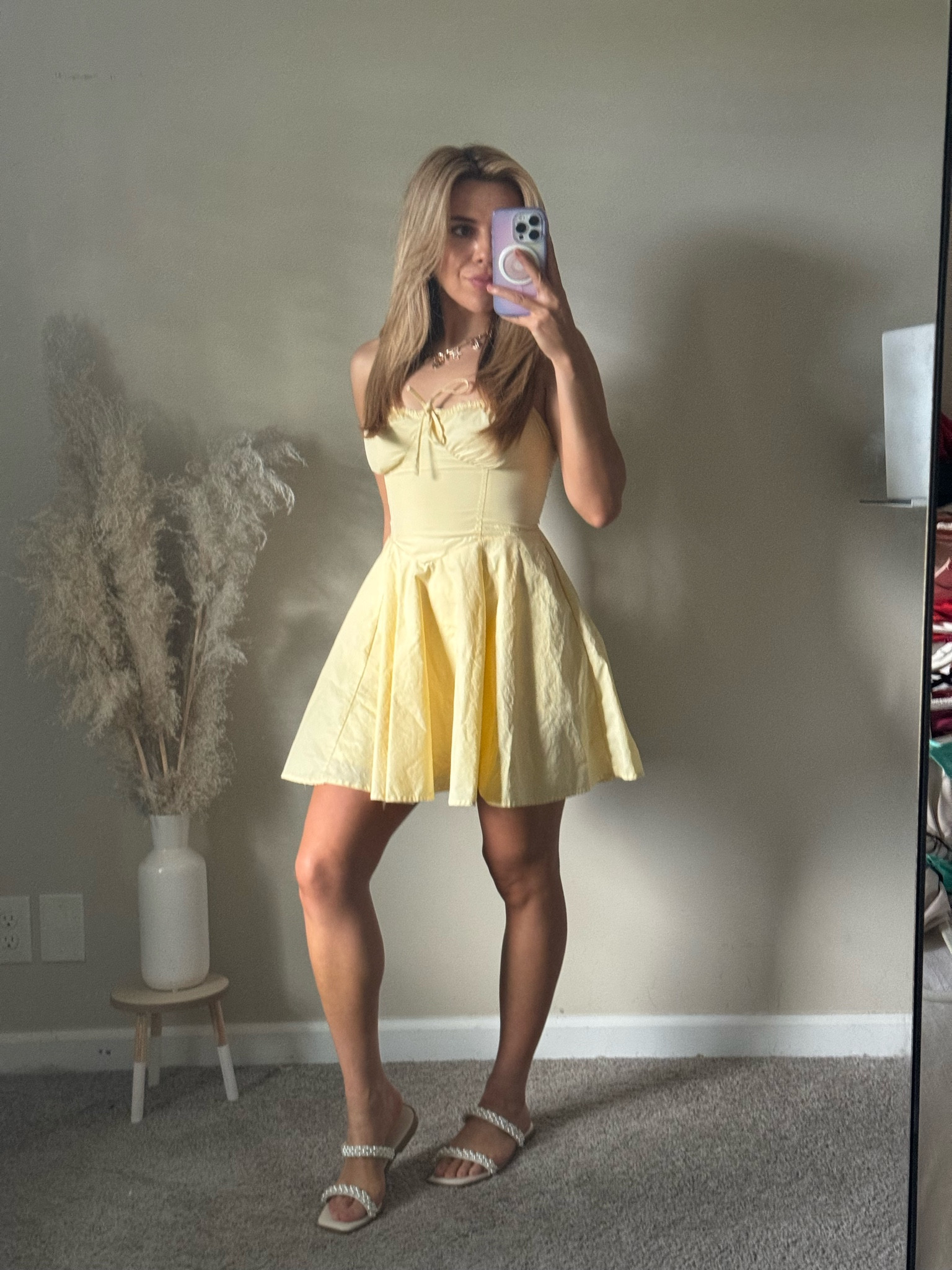 Butter yellow milkmaid dress in small 

#LTKSeasonal #LTKStyleTip #LTKFindsUnder100