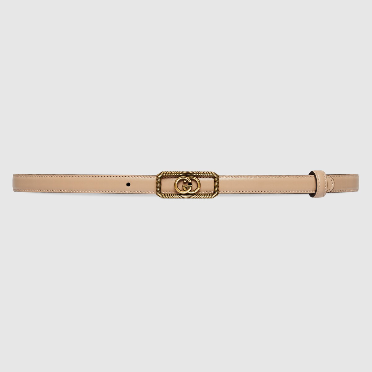 Thin belt with Interlocking G buckle | Gucci (US)