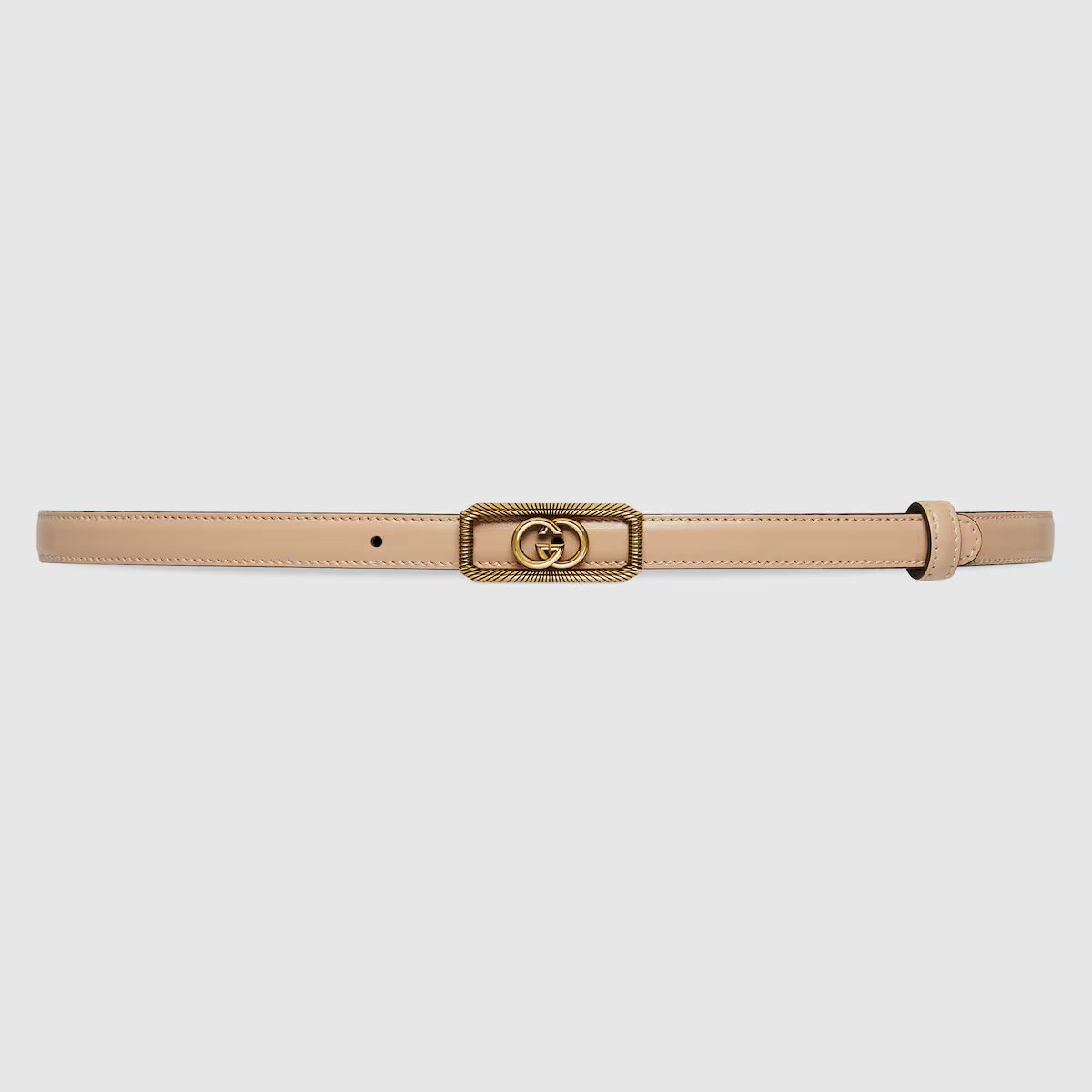 Thin belt with Interlocking G buckle | Gucci (US)