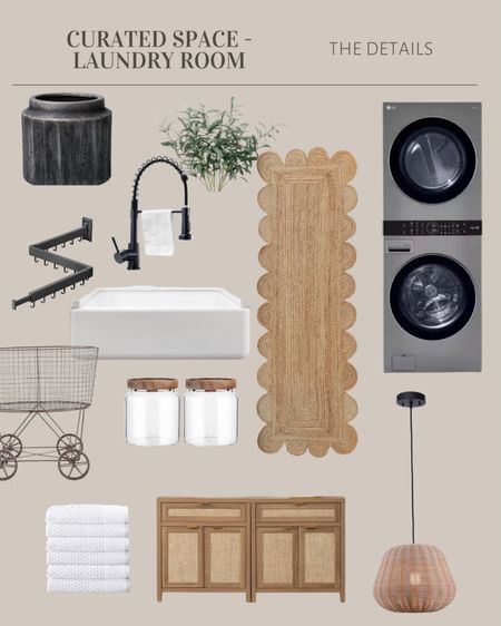 A curated laundry room design that marries style and function! 

#LTKhome #LTKstyletip #LTKsalealert