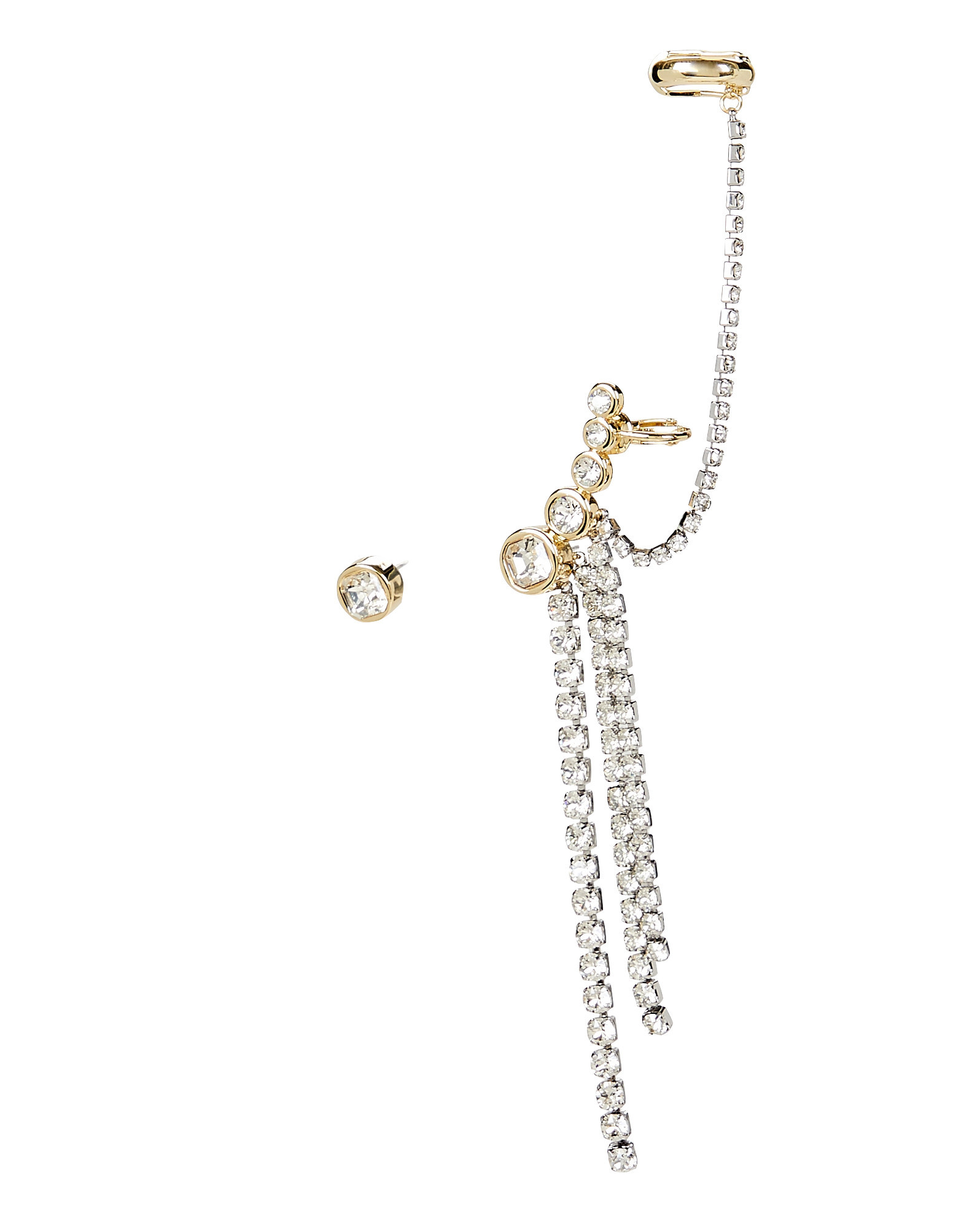 Elena Crystal Fringe Single Earring | INTERMIX