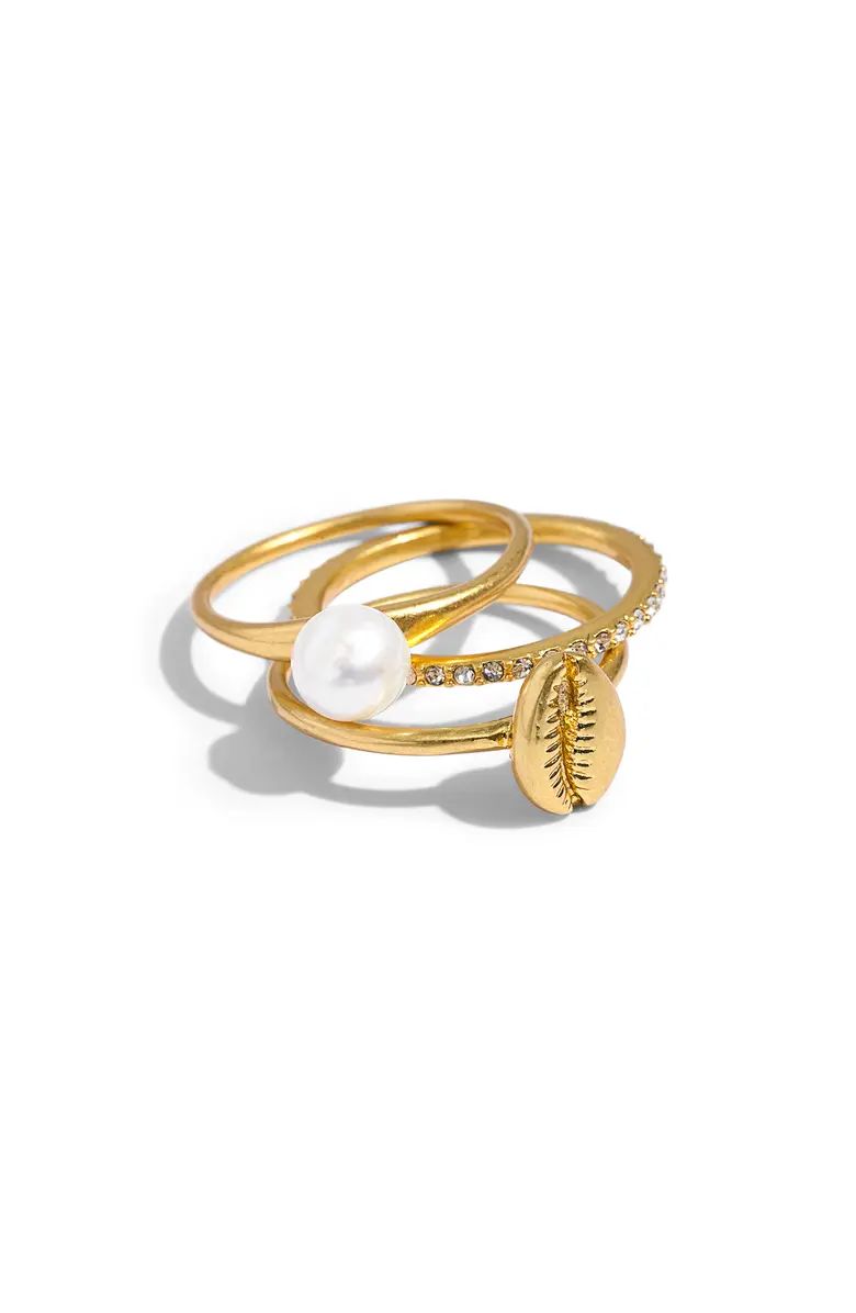 Cowrie Shell Set of 3 Rings | Nordstrom
