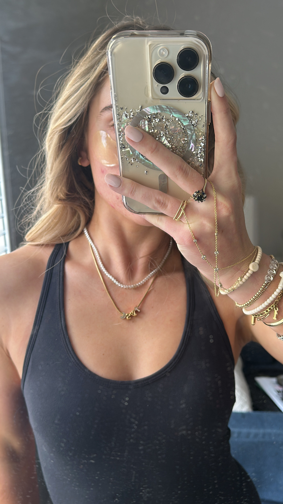 Electric pick faux tennis necklace my code is SLOANE20.  Abbott Lyon code is LTK2FOR1. Wearing the charm necklace in gold. This 18k gold-plated stainless steel necklace lets you celebrate your own unique story by adding a different charm for every precious memory. Wear it to express your individuality or gift it to someone special as a meaningful reminder of your bond. Lean into cherishing every moment, big or small.

#LTKFindsUnder100 #LTKStyleTip #LTKSaleAlert