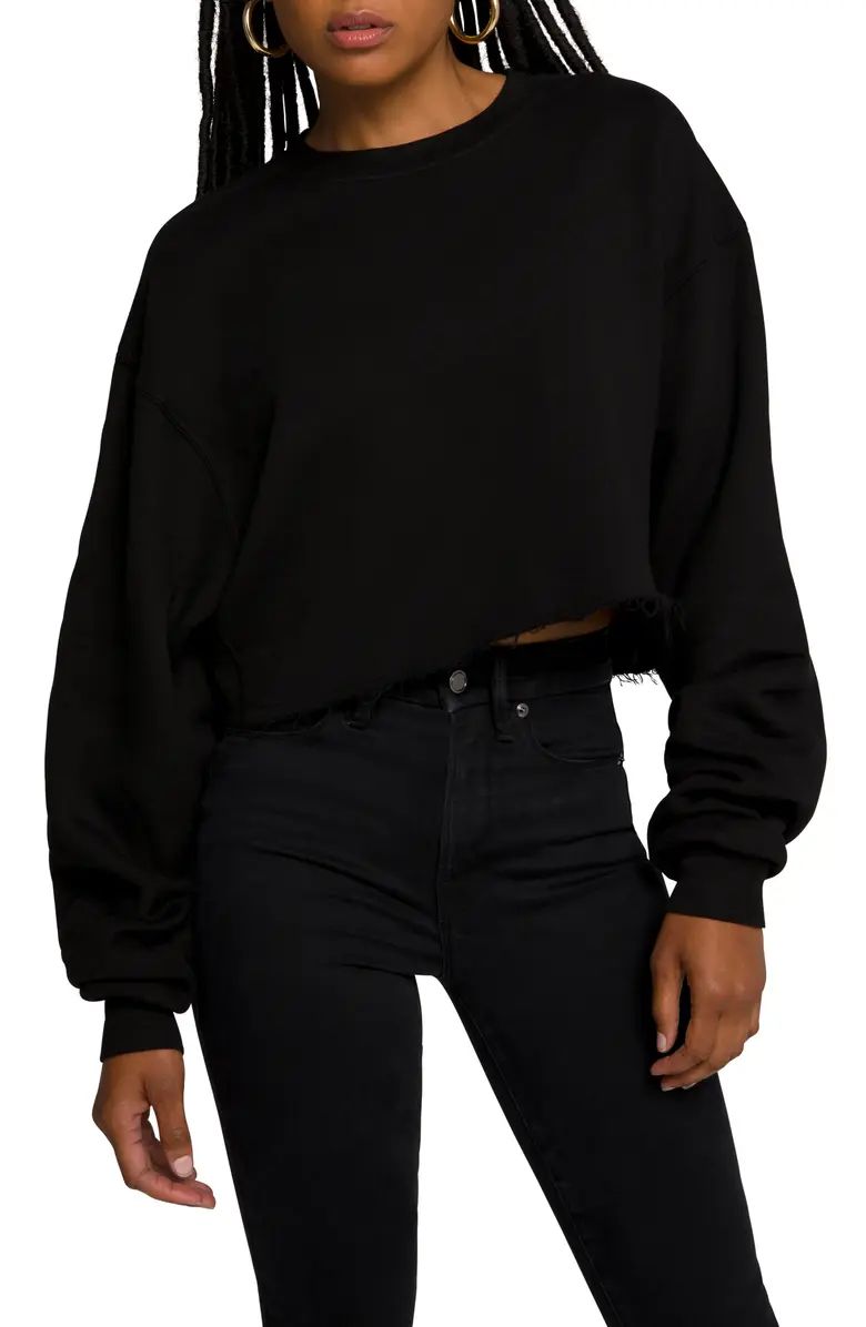 Cool Crop Cotton Sweatshirt | Nordstrom